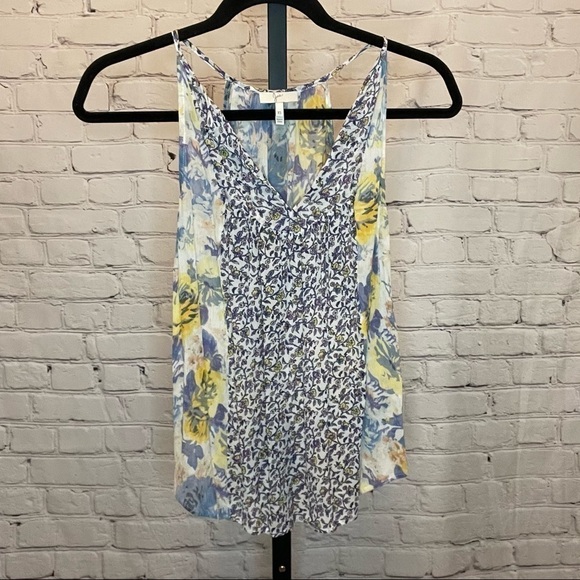 Joie Silk Multi Printed Sleeveless Blouse Size Extra Small - Picture 1 of 4